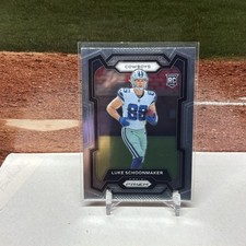 2023 Panini Prizm #325 Luke Schoonmaker Base Rookie Card RC Dallas Cowboys. rookie card picture