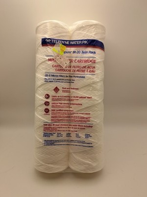 2 Pack Teledyne Water Pik Instapure IR-20W Water Filter Cartridge Lasts 6 Months