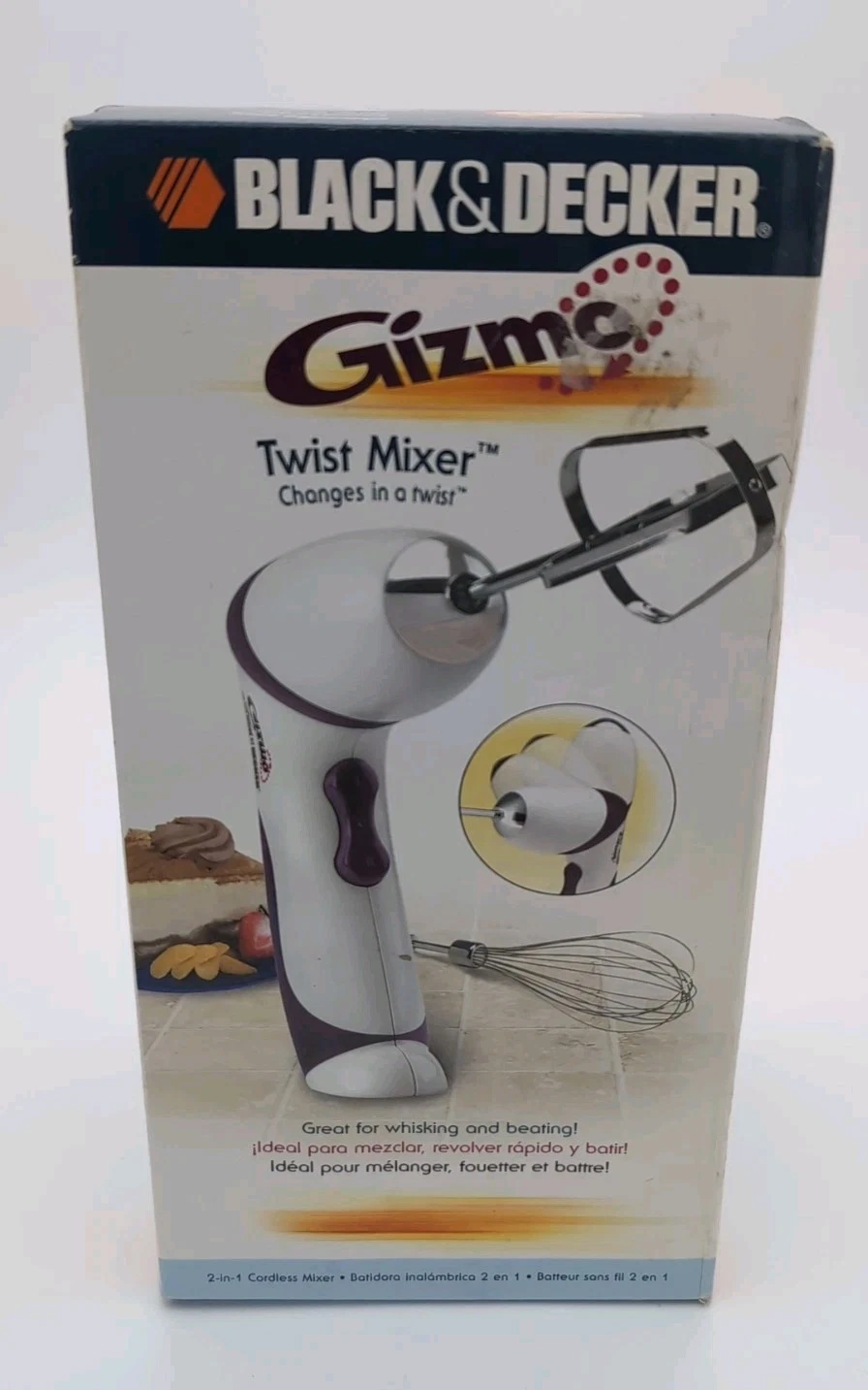 Black & Decker Gizmo Twist Cordless Hand Mixer Beater GM100 Whisking Kitchen New
Opens in a new wind
