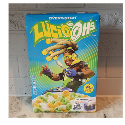 Kellogg's Overwatch Lúcio-Oh's Sonic Vanilla Breakfast Cereal 10.1 oz