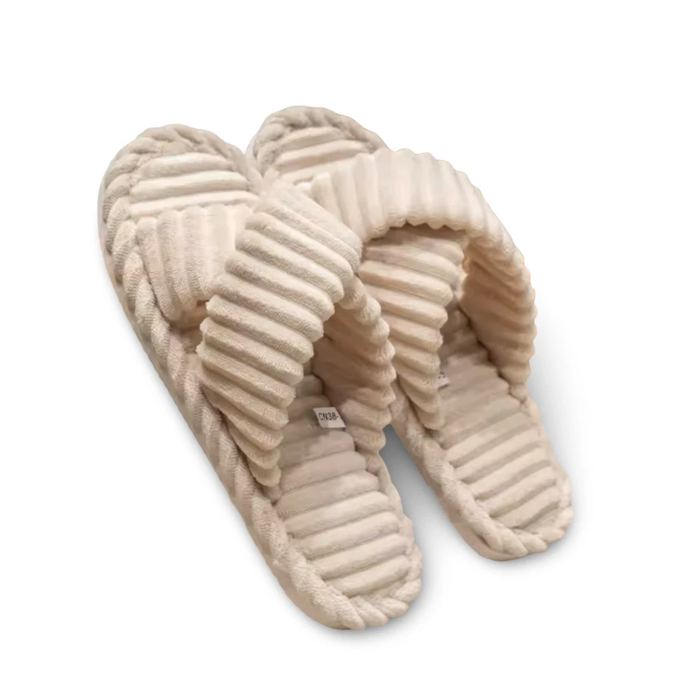 Zapatillas de invierno de felpa de algodón para mujer - Zapatos cálidos de felpa lunar para mujer de algodón Foto 4 de 4