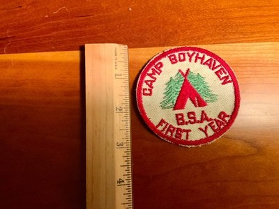 Vintage Boy Scouts (BSA) CAMP BOYHAVEN First Year Camper PATCH
