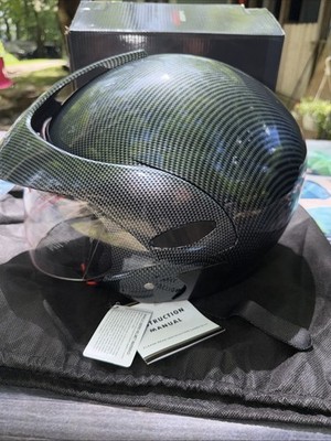 MMG Open Face Helmet Adult Size M With Visor