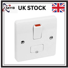 Logic Plus 13A Switched Fused Spur & Flex Outlet White Boiler Switch