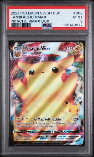 Pikachu VMAX graded PSA 9 for sale on eBay
