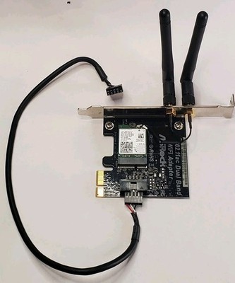 ASRock 802.11ac Dual Band PCIe x1 WiFi Adapter w/ Intel Dual Band Wireless BT