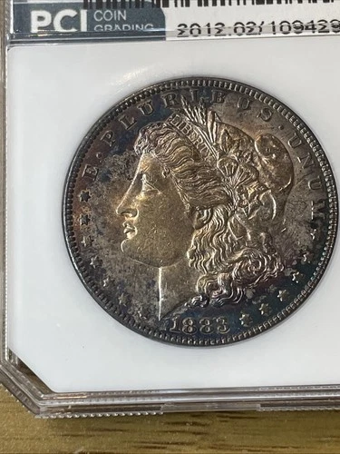 1883 Morgan Silver Dollar PCI MS Sixty-five Toner 90% Fine Silver