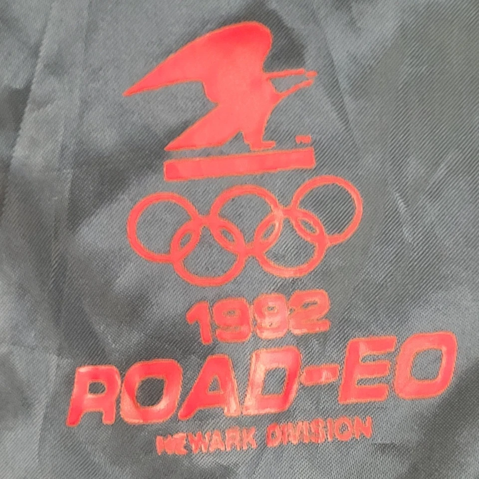 Chaqueta de bombardero Road-EO 1992 2XL 28x27 holgada Newark-Division Foto 3 de 4