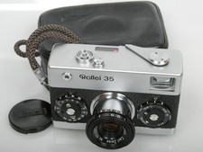 Rollei 35 Carl Zeiss Tessar 3,5/40 fast Neuw. + funktionsf. n. Mint and working