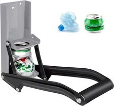 Durable Wall-Mounted Can Crusher for 16 oz Aluminum Cans - Recycle Easily
