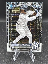 2025 Bowman Chrome Stiven Martinez Laser Refractor 1st Bowman New York Yankees 
