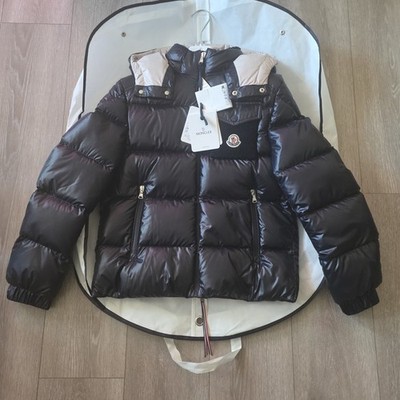 Moncler Boys Yule Hooded Down Jacket Size 14 Black 
