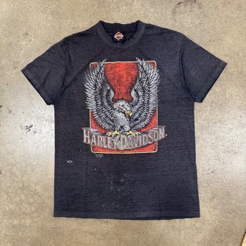 80s 3D Emblem Harley Davidson Farmington NM T-Shirt Size L