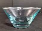 6 Vintage Libbey Glass Saturn Optic Aqua Ice Blue Ripple Sherbet Bowls EUC HTF — photo 5