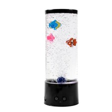 I-TOTAL - L mpara Volcano con peces redonda 30 cm