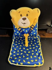 Build A Bear BABW Luggage Seat Car Seat Carrier Cushion Blue and Yellow