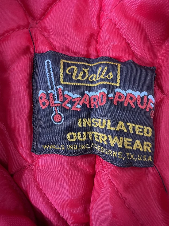 Vintage Walls Blizzard Pruf Insulated Coveralls XL One Piece Zip Jumpsuit USA - Image 2 of 4
