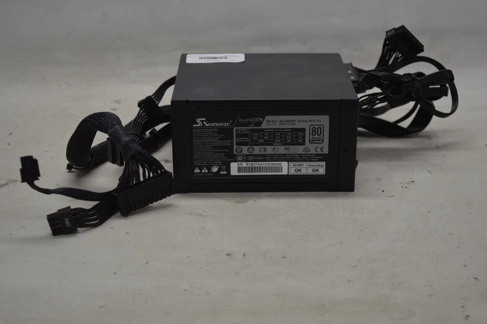 Seasonic Platinum 860 Watt 80+ Plus ATX SS-860XP Power Supply PSU - Image 2 of 4