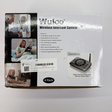 Wuloo S600-P4 Black Hands-Free Intercoms Wireless Two Way Audio 4 PACK 