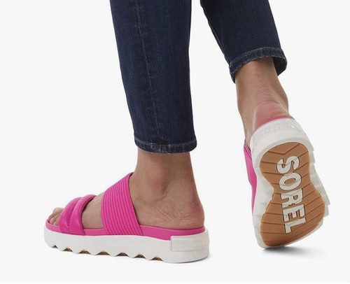 Sorel Fuschia Fizz/Sea Salt Viibe™ Slide Sandals Women's Size 9.5 NEW List $115 - Picture 10 of 10