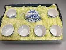 Vintage 7-piece Chinese Porcelain Tea Set, New in the Box