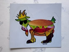 🐐Goat USA STICKER Rare Subscription Burger. 