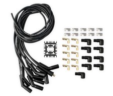 9002ck Spark Plug Wire Set - Universal - 135 Deg Black Ceramic Boots