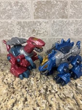 Hap-P-Kid M.A.R.S. Ultimate Dinoforce Cybotronix Dino Robot Lot Of 2