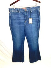 Johnny Was Sasson Size 33 NWT Rue De La Flare Blue Jeans High Rise Denim NEW