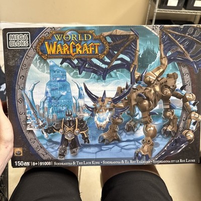 NEW SEALED MEGA BLOKS WORLD OF WARCRAFT SINDRAGOSA THE LICH KING 91008 DRAGON