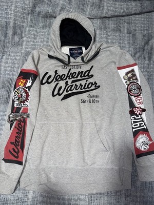 Vintage Ecko Unltd Weekend Warrior Hoodie Mens XL Gray Pullover Y2K