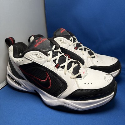 Nike Air Monarch IV White Black Varsity Red Men's Sneakers 415445-101