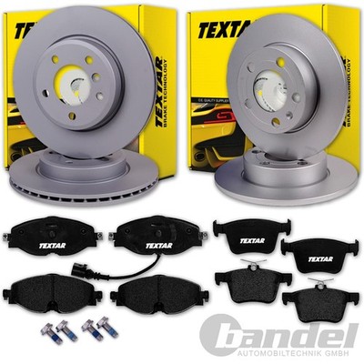 TEXTAR BREMSSCHEIBEN + BELÄGE VORNE + HINTEN passend für SEAT TARRACO