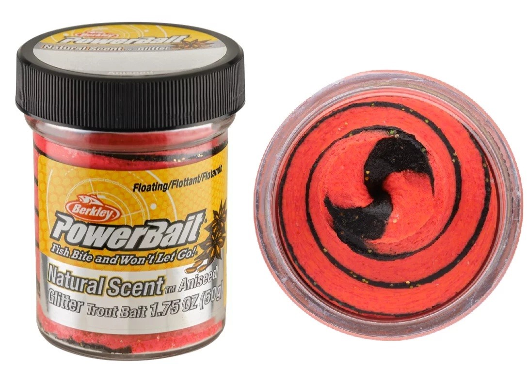 Воблер Berkley Powerbait с натуральным ароматом Glitter 50 г Черного флуоресцентного красного аниса 2790₽