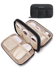BAGSMART Electronics Organizer Travel Case, Cord 8.3"L x 5.3"W x 2.3"H, Black