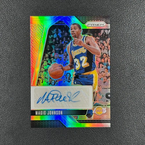 Magic Johnson [Silver] #SIG-MJL 2024 Panini Prizm Signature card
