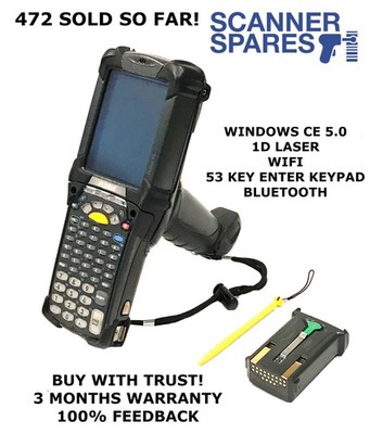   Symbol MC9090-GF0HBEGA2WR 1D Windows CE 5.0 & 1D Laser WARRANTY WIFI 53 KEY
