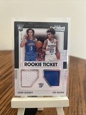 2021-22 Contenders Basketball Josh Giddey, Tre Mann Dual Rookie Ticket RT2-OKC