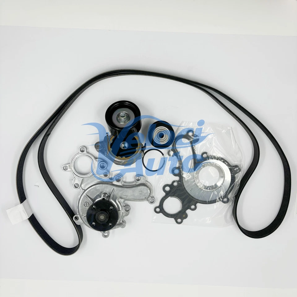 NEW OEM Drive Belt For Toyota Tundra 16620-0S012Tensioner Pulley Water Pump Kit - Image 3 of 3