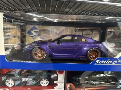 SOLIDO NISSAN GT-R R35 LB WALK BODY KIT 2 PURPLEZILLA 2022 1/18 PURPLE S1805812