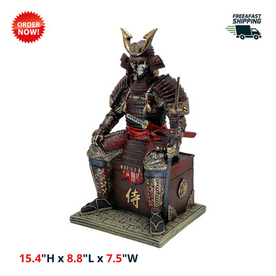 Ancient Samurai Undead Warrior Resin Statue Desk Figurine Room Home Decor Gift