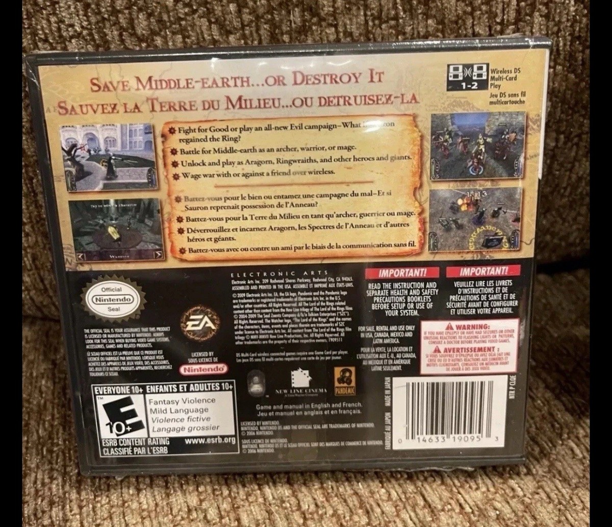 The Lord of the Rings: Conquest (Nintendo DS, 2009) for sale