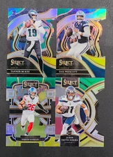 2023 Select Football GREEN AND YELLOW DIE-CUT PRIZMS You Pick - READ