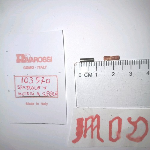 RIVAROSSI-RICAMBIO-103570-SPAZZOLE PER MOTORI CON SFERE-ANNI 60 -1-80-NUOVE | Zustand: Nuovo