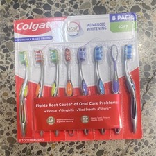 Colgate Total Advanced Whitening Soft Bristles Toothbrush 8 Pack
