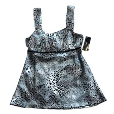NWT Vintage Animal Print Y2K Sleeveless Babydoll Cami S