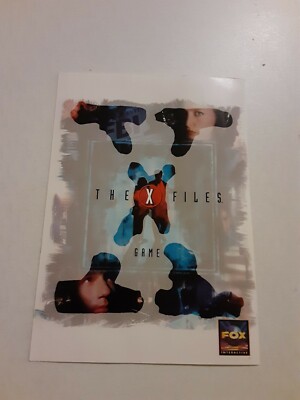 1999 Fox Interactive X-Files Game PROMO Postcard Windows 95/Macintosh CD-ROM