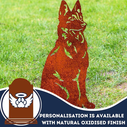 Personalised Dog Garden Memorial for 30 Breeds Stone Grave Marker Plaque Statue - Picture 43 of 128