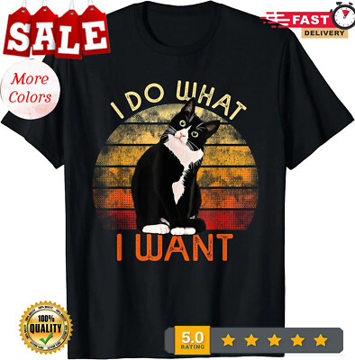 2025/NEW LIMITED Tuxedo Cat Cute Funny Retro Best Gift Idea Tee T-Shirt S-3XL