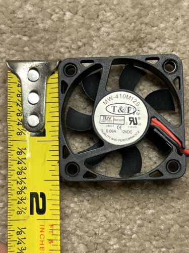 Ventilador de PC de refrigeración T&T MW 410M12S DC12V 0,09A 40 mm 40X40X10 mm 2 cables ventilador GPU antiguo 486 - Imagen 3 de 6